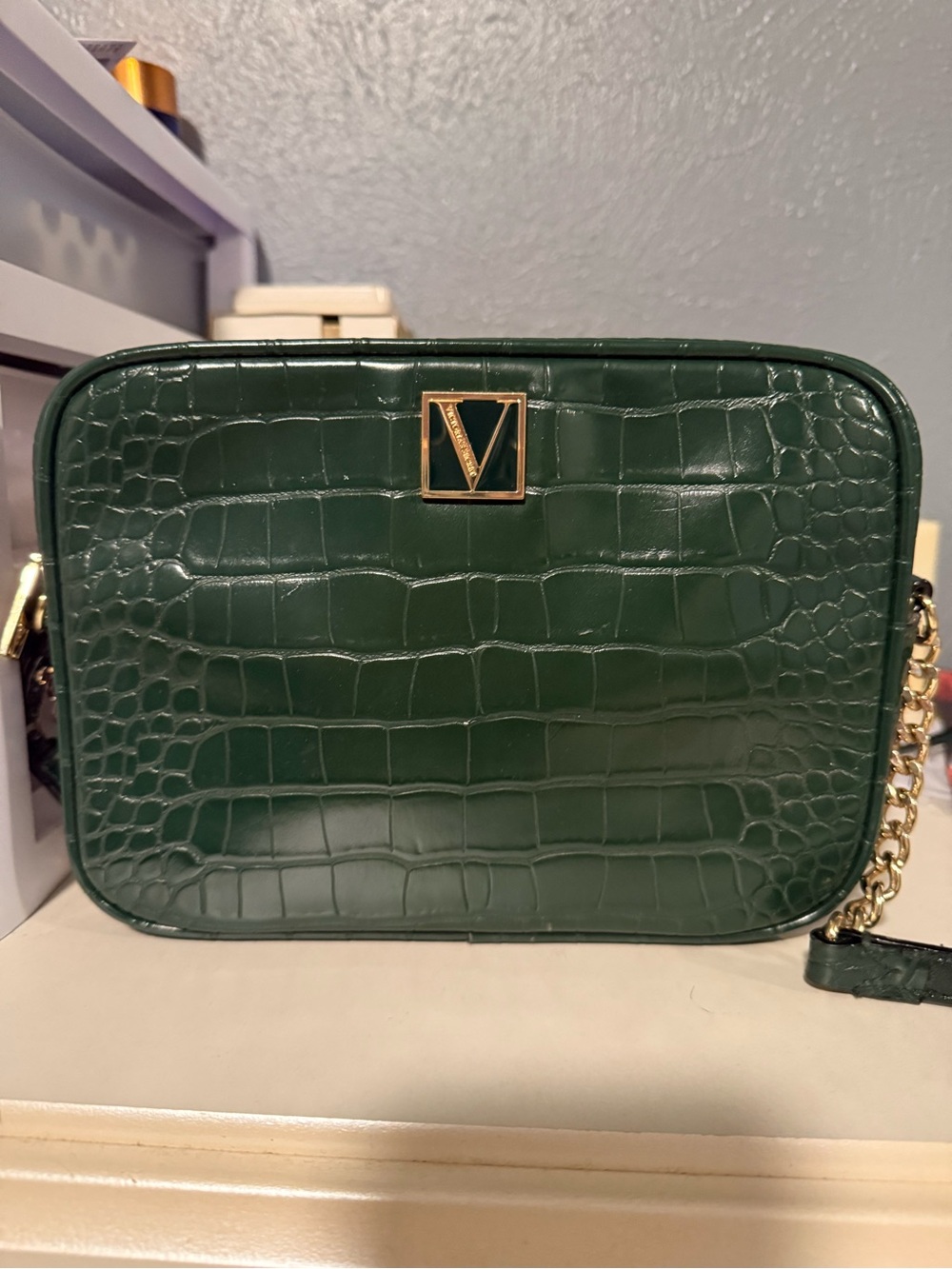 Victoria Secret Green Crossbody Bag
